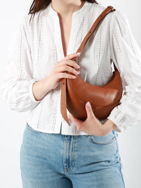 Small Crossbody Bag Sosoomao Leather Etrier Beige sosoomao ECSO057S other view 1