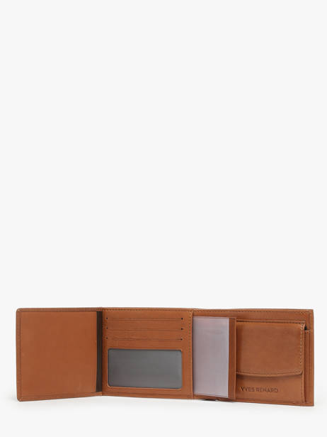 Portefeuille Bovino Cuir Yves renard Marron bovino 1907 vue secondaire 2