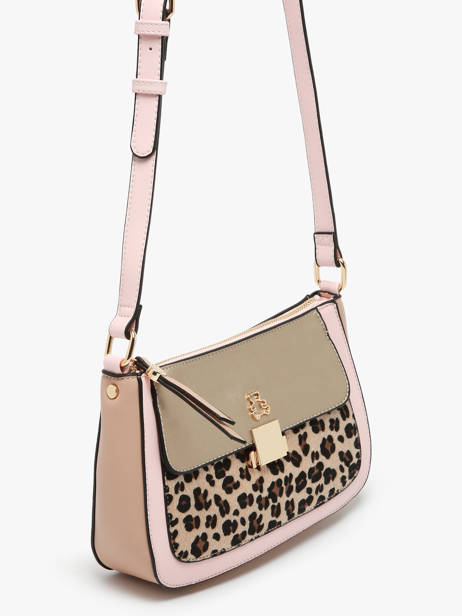 Sac Bandoulière Leopard Lulu castagnette Rose leopard TWIGGY vue secondaire 2