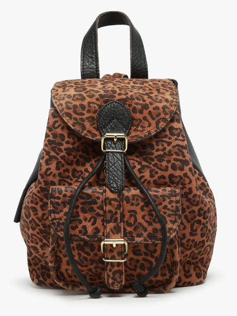 Sac à Dos Paul marius Noir leopard BAROULEO