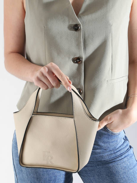 Sac Bandoulière S Foudre Cuir Etrier Beige foudre EFOD107S vue secondaire 1