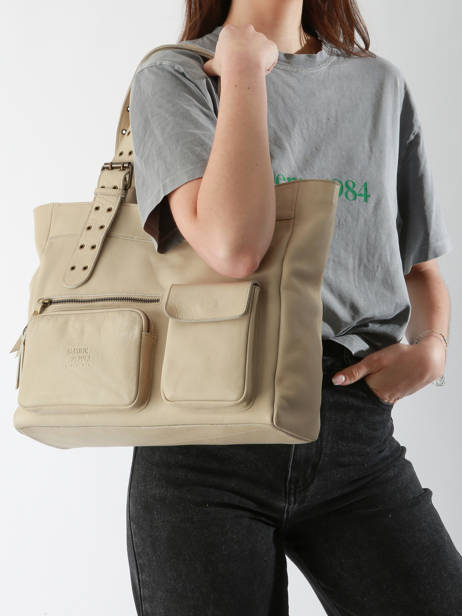 Sac à Main Cargo Cuir Basilic pepper Beige cargo BCAR07 vue secondaire 1