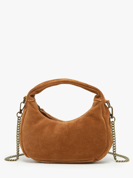 Sac Bandoulière Velvet Cuir Milano Marron velvet VE24113