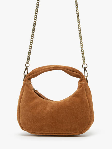 Sac Bandoulière Velvet Cuir Milano Marron velvet VE24113 vue secondaire 2