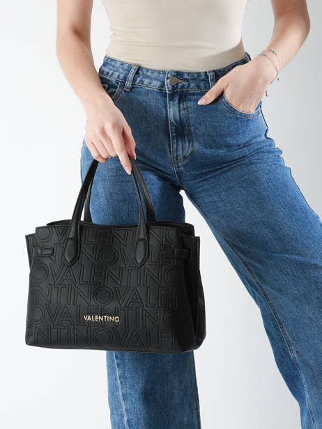 Sac Porté Main Pansy Valentino Noir pansy VBS8PG04 vue secondaire 1