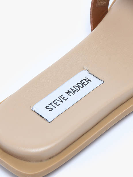 Mules Sofia En Cuir Steve madden Marron women 11003523 vue secondaire 2