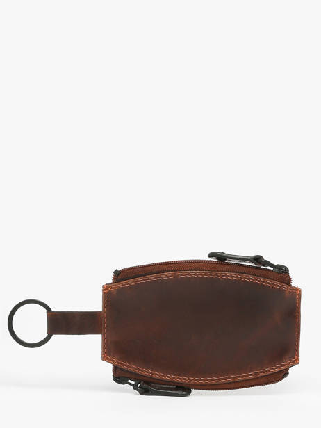 Coin Purse With Key Ring Leather Maverick Brown the original MAVTO059 other view 3