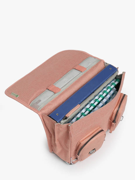 Cartable 2 Compartiments Cameleon Rose vintage color CA146Q vue secondaire 3