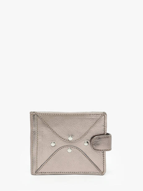 Portefeuille Louise Cuir Paul marius Gris vintage LOUISE