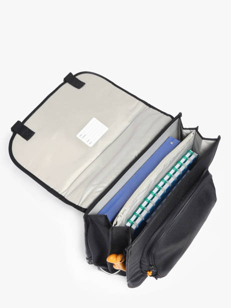 Cartable Cedar 2 Compartiments Stones and bones Noir boys B vue secondaire 3