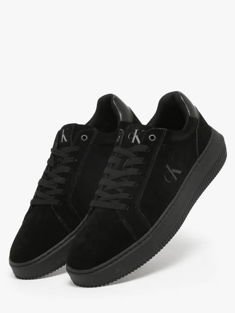 Sneakers En Cuir Calvin klein jeans Noir men YM01299 vue secondaire 2