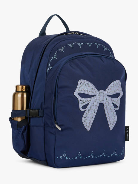 Sac à Dos 2 Compartiments Caramel et cie Bleu boheme FI vue secondaire 2