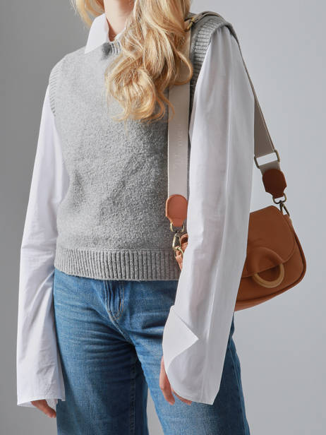 Sac Bandoulière S Crocus Woomen Marron crocus WCRO03 vue secondaire 1