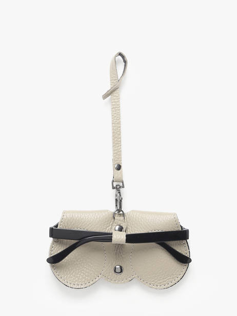 Étui Lunettes Cuir Milano Beige caviar CA25069 vue secondaire 3