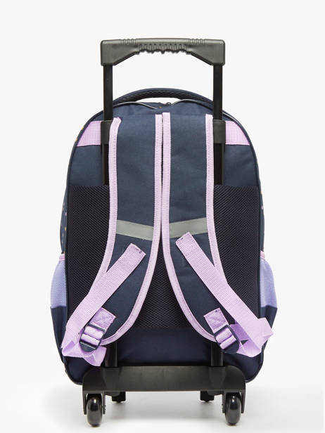 1 Compartment Wheeled Schoolbag Milky kiss Blue dotted delight 3700521 other view 4