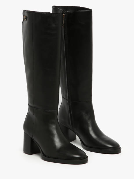 Bottes à Talon En Cuir Tommy hilfiger Noir women 8865BDS vue secondaire 2