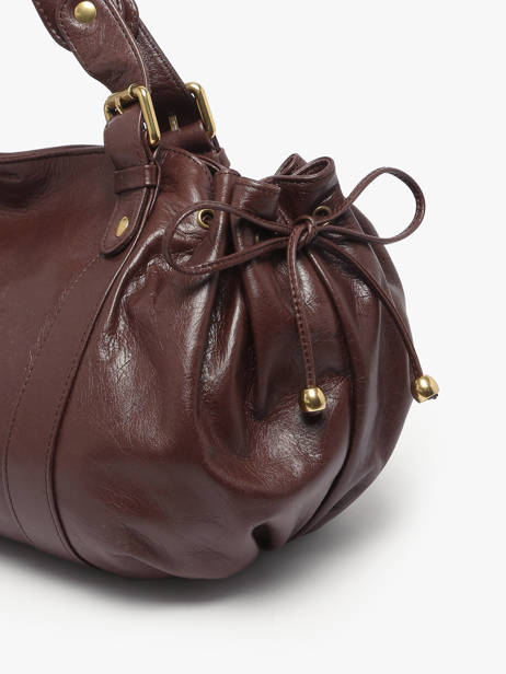Sac Porté épaule Froisse Cuir Gerard darel Marron froisse DCS01474 vue secondaire 5