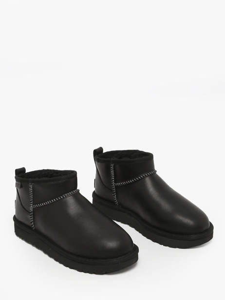 Bottines En Cuir Ugg Noir women 1163490 vue secondaire 2