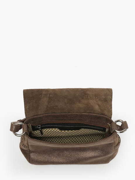 Sac Bandoulière Vintage Cuir Mila louise Marron vintage 3677XV vue secondaire 3