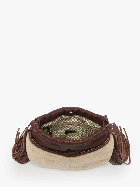 Sac Bandoulière Vintage Cuir Mila louise Beige vintage 3812TC vue secondaire 3