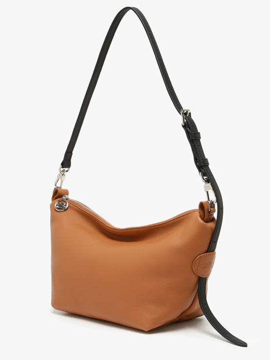 Longchamp Besace longchamp cuir Sacs porté travers Marron