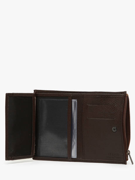 Portefeuille Porte-monnaie Madras Cuir Etrier Marron madras EMAD619 vue secondaire 2