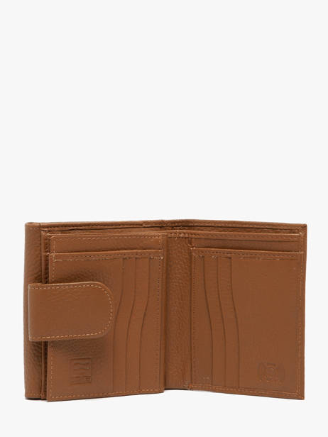 Porte-monnaie Caviar Cuir Crinkles Marron caviar 14068 vue secondaire 2