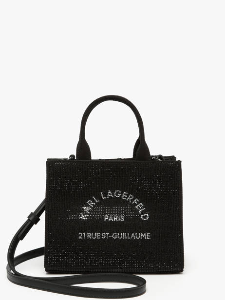 Mini Tote Rue St Guillaume Strass Karl lagerfeld Black rsg A4W50014