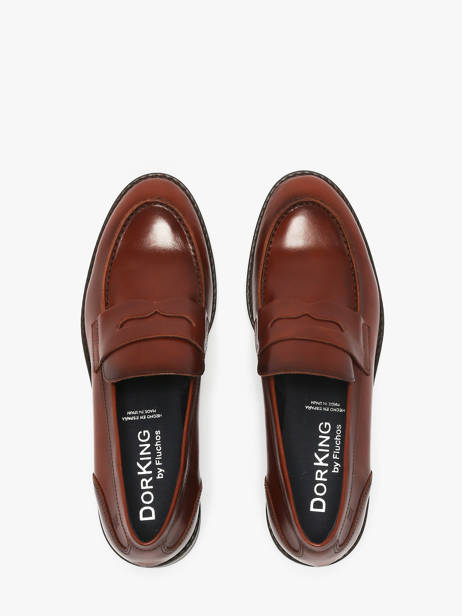 Mocassins Harvard En Cuir Dorking Marron women D8710 vue secondaire 3