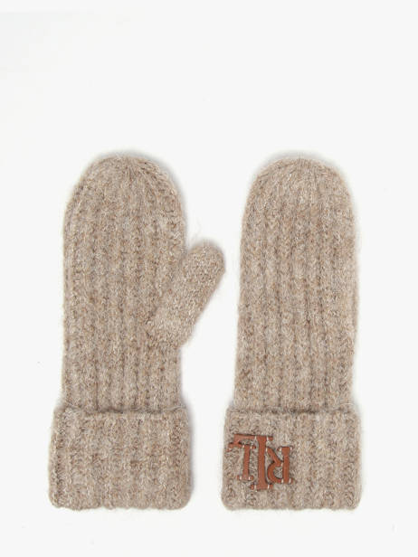 Gants Lauren ralph lauren Beige textile 54P04470