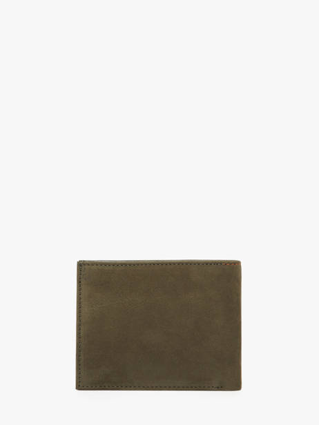 Wallet Nubuck Leather Yves renard Green nubuck 2607 other view 3