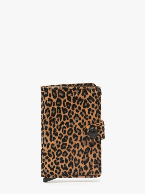 Porte-cartes Cuir Secrid Beige animal MLE