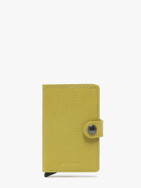 Card Holder Crisple Leather Secrid Yellow crisple MC