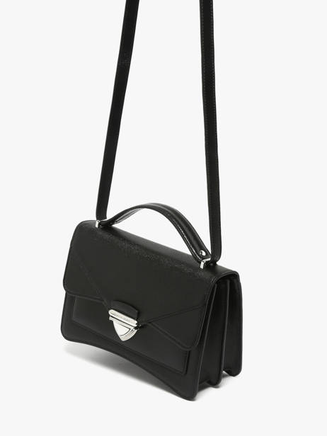 Sac Bandoulière Madame George Caviar Cuir Paul marius Noir caviar MGEORCAV vue secondaire 2