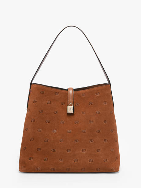 Shoulder Bag K Autograph Leather Karl lagerfeld Brown k autograph B1W30105