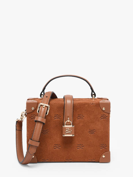 Crossbody Bag K Autograph Leather Karl lagerfeld Brown k autograph B1W30266