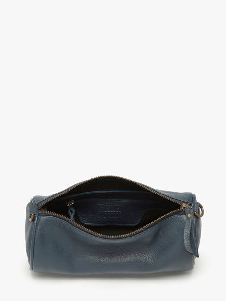 Shoulder Bag Cow Leather Basilic pepper Blue cow BCOW87 other view 3