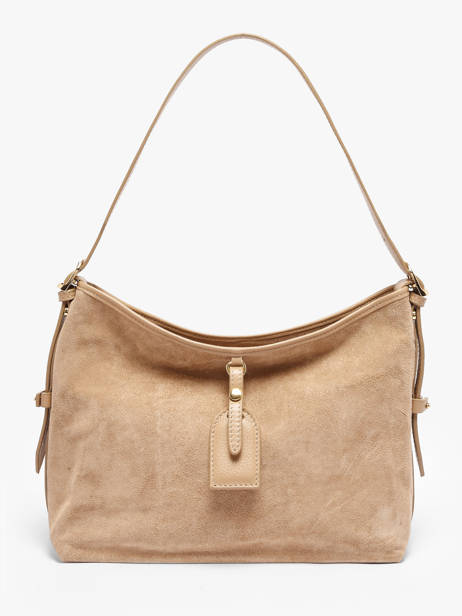 Shoulder Bag Velvet Caviar Leather Milano Beige velvet caviar VC250610