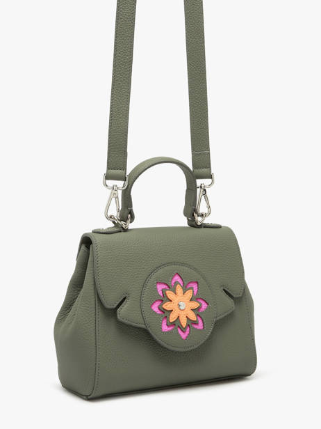 Leather Yumi Mandala Top-handle Bag Nathan baume Green mandala 4M other view 2