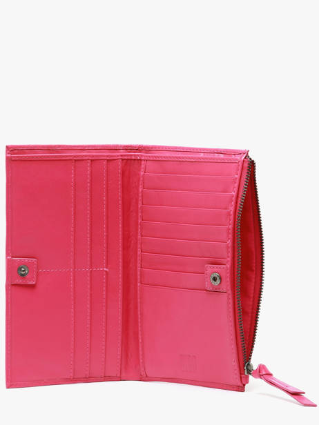 Wallet Leather Biba Pink wallet VAW2L other view 1