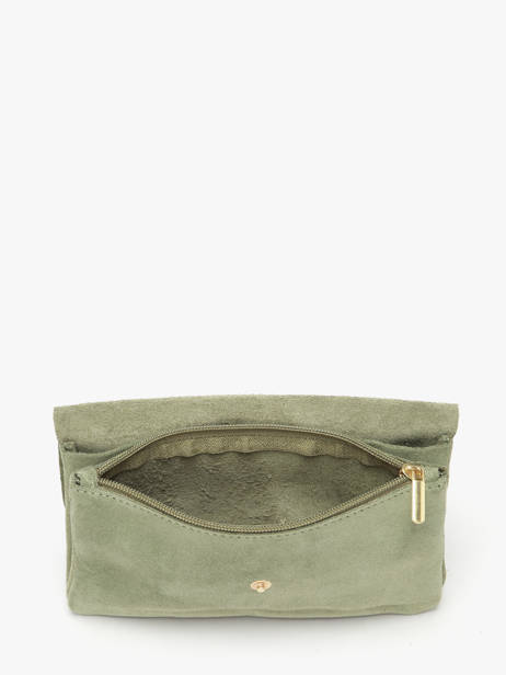 Leather Velvet Crossbody Bag Milano Green velvet VE23067O other view 3