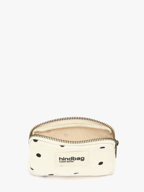 Porte-monnaie Pois Hindbag Beige pois PO vue secondaire 1