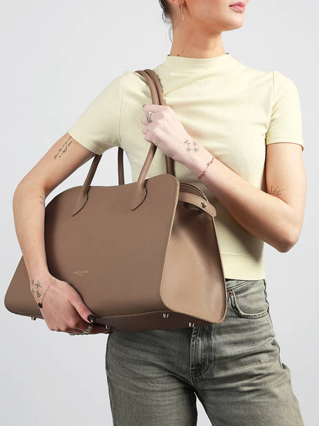 Shoulder Bag Donna Hopper Leather Lancaster Brown donna hopper 122 other view 1