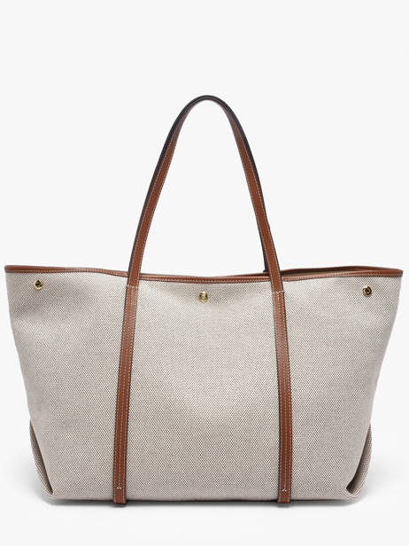 Canvas Emerie Tote Bag With Leather Straps Lauren ralph lauren Beige emerie 31920062 other view 4