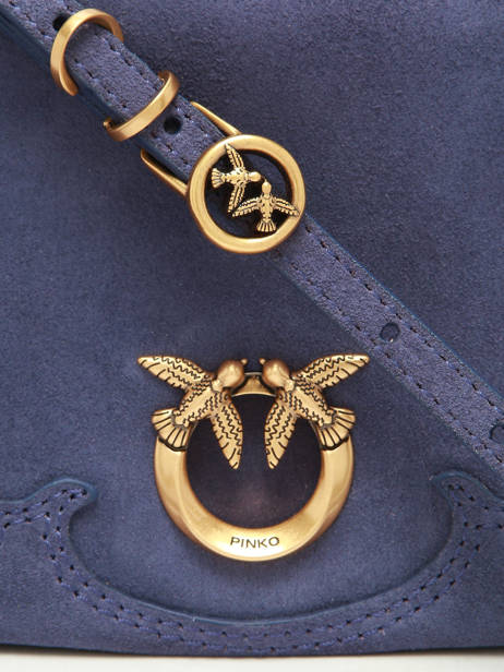 Shoulder Bag Love Bag Soft Leather Pinko Blue love bag soft 6023A39A other view 3