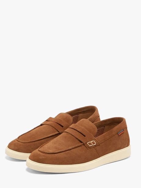 Mocassins En Cuir Redskins Marron men AMARI vue secondaire 1