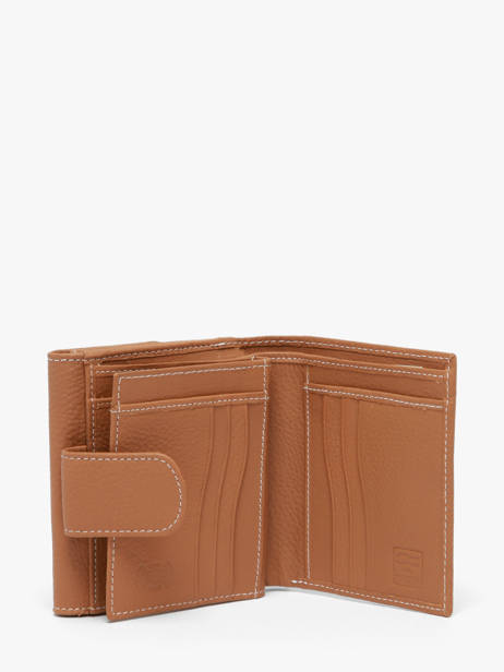 Leather Caviar Compact Wallet Crinkles Brown caviar 14068 other view 2