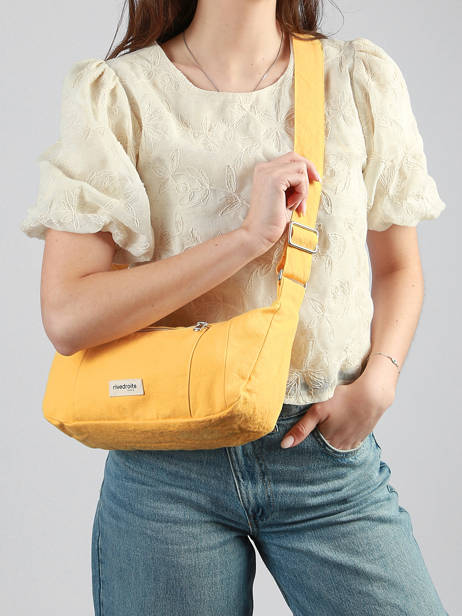 Shoulder Bag Timeless Cotton Rivedroite Yellow timeless CHAXSTIM other view 1