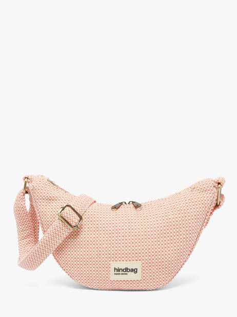 Sac Bandoulière Tressage Coton Hindbag Rose tressage TS