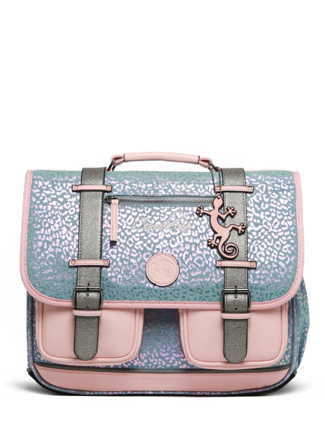 Cartable 2 Compartiments Cameleon Bleu vintage fantasy PBVGCA38 vue secondaire 7